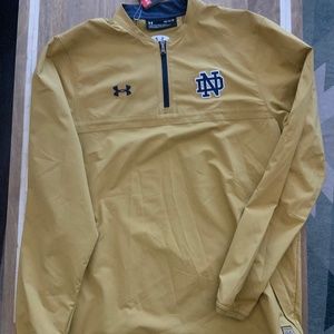 Under Armour Notre Dame Storm Loose Jacket Fit 1/4 Zip Medium Brand New